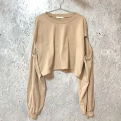 chico チコ スウェット マルチウェイ ルーズショート スウェット ベージュ Fサイズ 〇□☆のサムネイル