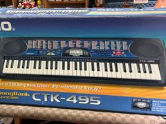 CASIO CTK-496 電子キーボード 電子ピアノ 61鍵 - メルカリ