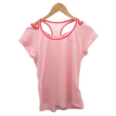 ナイキ NIKE スポーツウェア カットソー Tシャツ 半袖 ロゴプリント L ピンク