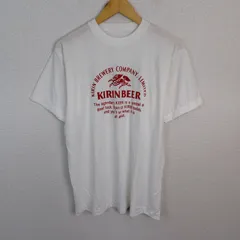 90s KIRIN BEER キリンビール 半袖 Tシャツ ロゴプリント ホワイト Lサイズ メンズ 古着 アメカジ ストリートのサムネイル
