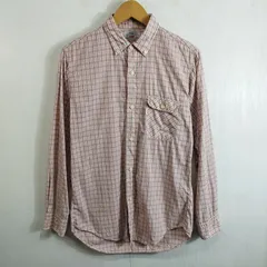 70s 80s Levi's リーバイス チェック柄 長袖 シャツ BD ボタンダウン 古着 ヴィンテージ ピンク系 M D133