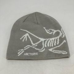 ARC'TERYX グレー ニット帽 スケルトンロゴ - メルカリ