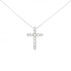 PT900/PT850 クロス ダイヤモンド ネックレス 2.03CT