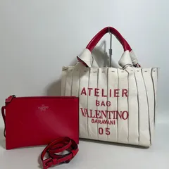 2603-266｜ヴァレンティノ アトリエ 2WAYトートバッグ レッドのサムネイル