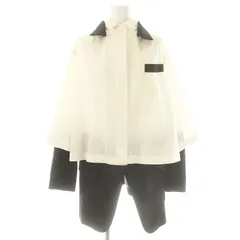 サカイ sacai ス―チングミックス レイヤード ジャケット ロング ウール混 1 ホワイト ブラック 21-05525のサムネイル