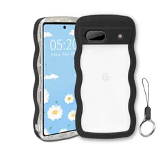 【特価商品】Pixel 6A ケース クリア ウェーブ ピクセル 6A TPU波状フレーム うねうね グーグル Google ピクセル6A 滑り止め スマホケースウェーブ デザイン 手にフィット 韓国 可愛い 女性用 女子向け 透明 ケースカバー 人気 落下防