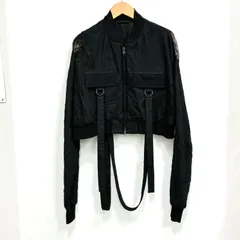 【リミフゥ LIMI feu】美品・タグ付き！オパール加工メッシュブルゾン 02 ブラック LS-J22-022-1のサムネイル