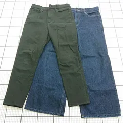◇ Θ ユニクロ UNIQLO ジーンズ ワイドストレート デニムパンツ 27インチ レディース E  【1602240000957】