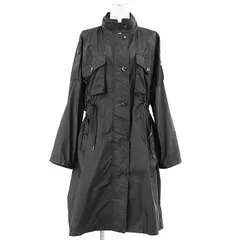 【美品】PRADA プラダ コート ミリタリー 2019年製 ナイロン 2WAY フード 収納可 ドローコード ライト 軽量 アウター レディース サイズ 36 ブラック 黒 ルーマニア製 291773のサムネイル