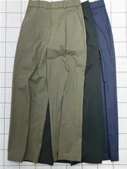 ◇ Θ ユニクロ UNIQLO メンズタックワイドパンツ Mサイズ ベージュ系 E  【1602240002616】