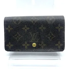 Louis Vuitton ルイヴィトン  モノグラム ポルトモネ ビエ トレゾール 二つ折り財布 M61730 ブラウン系 シリアル：RA0070
