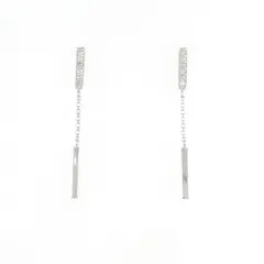 K14WG ダイヤモンド ピアス 0.10CT