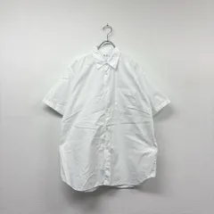 23ss 2023 Sans limite サンリミット SH01BH オックスフォード ボックス レギュラーカラー 半袖 シャツ SHIRT ホワイト 系 size 2 804-0050のサムネイル