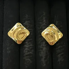 【良品】MONET モネ イヤリング ゴールド スクエア ヴィンテージ　260407004