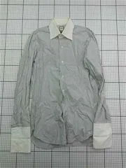 ◇ ⊇ ビームス BEAMS SLIM FIT ストライプシャツ ホワイト系 メンズ E  【1603160006869】のサムネイル