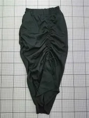 ◇ Θ ミーアンドエムセレクト me+em select ギャザー スカート ブラック系 S レディース E  【1603160007989】