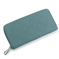 ルイ ヴィトン ジッピーウォレット ホリゾンタル 日本限定 ラウンドファスナー 長財布 モノグラムトリヨン レザー ミスティレイク グレーグリーン シルバー金具 M14142 箱付 LOUIS VUITTON（新品・未使用品）