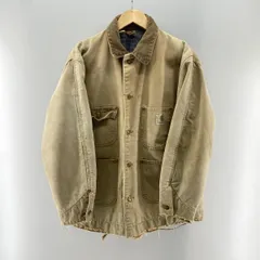 【中古】70s Carhartt ブランケット付 チョアコート ブラウン S相当 △袖裾ほつれ カーハート[24]