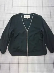 ◇ ⊇ レイビームス Ray BEAMS ノーカラージップブルゾン ブラック系 レディース 0サイズ E  【1603160008948】