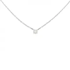 PT900/PT850 ソリティア ダイヤモンド ネックレス 0.17CT