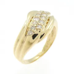 K18YG ダイヤモンド リング 0.35CT
