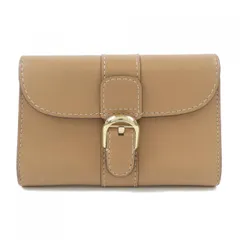 美品 デルヴォー マダム 三つ折り財布 レザー オレンジ 1677【中古】DELVAUX 美品 デルヴォー マダム 三つ折り財布 レザー オレンジ 1677【中古