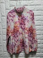 コーロンスポーツ フラワー パータン 機能性 レディース ロング Tシャツ 100