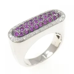 K18WG/K18BG サファイヤ リング 0.70CT