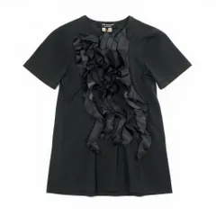 Ad7 JUNYA WATANABE COMME des GARCONS コムデギャルソン AD2006 フリルデザイン Tシャツ サイズS ブラック レディース トップスta1のサムネイル