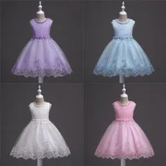 子供ドレスピアノ発表会結婚式キッズドレス100110120130140150ドレス女の子二次会花嫁ジュニア子供服フォーマル4色