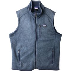 patagonia フリースベスト ネイビー メンズMサイズ - メルカリ