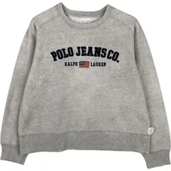 古着 ラルフローレン Ralph Lauren POLO JEANS COMPANY 星条旗柄 ロゴスウェットシャツ トレーナー メンズM相当/eaa630486