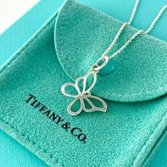 激レア◇TIFFANY ティファニー バタフライ ペンダント 925 ラージ 蝶 