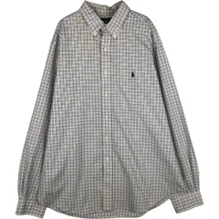 古着 ラルフローレン Ralph Lauren CLASSIC FIT 長袖 ボタンダウンチェックシャツ メンズXL相当/eaa629097