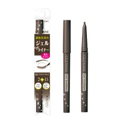 新品 セザンヌ ジェルアイライナー 00 ブラウンブラック 0.1ｇ 描き心地なめらか高密着2in1ジェルアイライナー