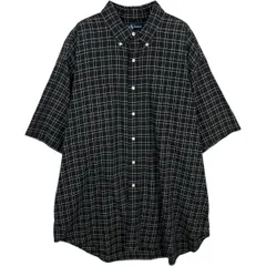 古着 ラルフローレン Ralph Lauren BLAKE チェック柄 半袖 ボタンダウン チェックシャツ メンズXL相当/eaa477582