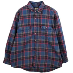 古着 フィールドアンドストリーム FIELD&STREAM 長袖 ヘビーネルチェックシャツ メンズXL相当/eaa477784