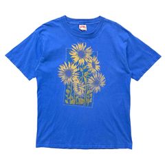 激レア 90s USA製 ヴィンテージ アートT OLDT サンフラワー 古着T