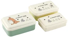 新品 スケーター(Skater) 弁当箱 ふわっと盛れる ランチボックス シール容器 保存容器 3個セット レンジ対応 ジブリ となりのトトロ 行進 SLUS3-A