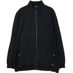 古着 90~00年代 カルバンクライン Calvin klein 鹿の子 ハイネック フルジップスウェットシャツ トレーナー メンズXXL相当/eaa631033