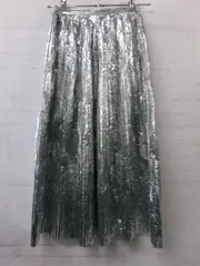 【中古】Maison Margiela ﾒｿﾞﾝﾏﾙｼﾞｪﾗ metallic pleated maxi skirt ﾒﾀﾘｯｸｽｶｰﾄ S51MA0347 ｼﾙﾊﾞｰ 38 991910043のサムネイル