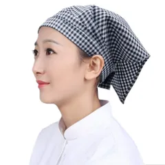 【在庫処分】無地 シンプル 大人用 男女兼用 カフェ 業務用 料理教室 三角巾 調理実習 清掃 美容院 マジックテープ付き 簡単に取り付ける