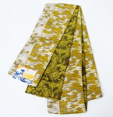 振袖 正絹 着物 単品 仕立て上がり 枝垂れ桜 黒ぼかし オレンジ 渋い赤 