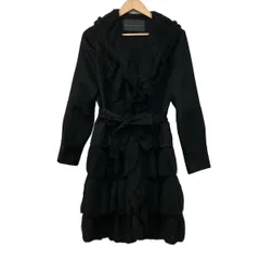 ERMANNO SCERVINO(エルマノシェルビーノ) コート レディース 黒 長袖/ニット/フリル/冬のサムネイル