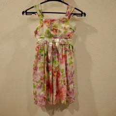 ワンピース　キッズ　花柄　リボン