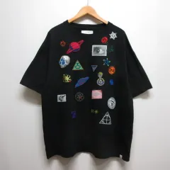 ファセッタズム FACETASM PATCH BIG TEE 半袖 ビッグ Tシャツ 刺繍 ワッペン 1 黒 ブラック カットソー PIPPA-TEE-U07 日本製