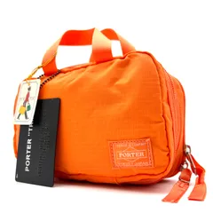 未使用保管品 PORTER ポーター TRIP トリップ ポーチ ナイロンリップストップ オレンジ 橙色 パッカブル 撥水 軽量 旅行 小物入れ トラベルポーチ バッグインバッグ メンズ レディース ユニセックス 希少