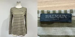 BALMAIN PARIS バルマン ボーダー Tシャツ チャーム付き _SFM_D0318-F003のサムネイル