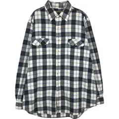 古着 エルエルビーン L.L.Bean 長袖 コットンチェックシャツ USA製 メンズXL相当/eaa628834