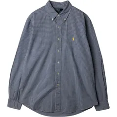 古着 ラルフローレン Ralph Lauren POLO by RALPH LAUREN CUSTOM FIT ギンガムチェック 長袖 ボタンダウンチェックシャツ/eaa629055